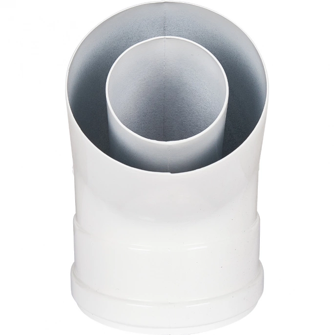 Отвод промежуточный раструбный Rommer 45° D 60/100 (наружный диаметр мама/папа)