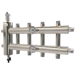 Коллектор с гидрострелкой ПроксиТерм GSK 25-5 Classic 1″ НР x 1″ 60 кВт 5 контуров