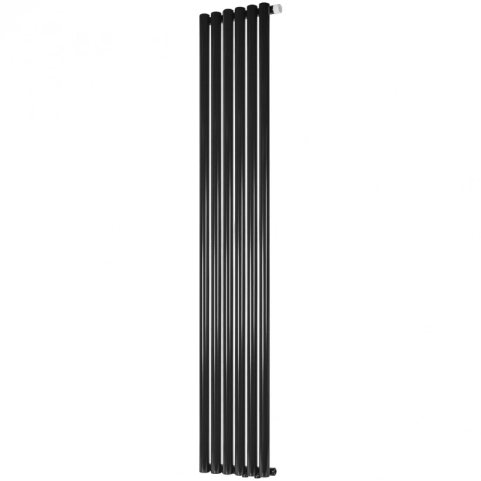 Трубчатый радиатор Stout TUBE ROUND R40 1-1750- 6 секций RT нижнее правое подключение (черный)