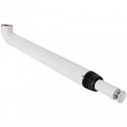 Комплект дымохода Rommer Антилёд D 60/100 - 1220 мм (Baxi(кроме ECO Nova/Classic), Haier, Viessmann, Kiturami, Mizudo, Oasis) хомут в комплекте