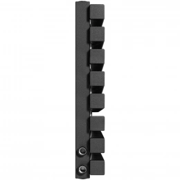 Трубчатый радиатор Stout TUBE QUADRO QV40-1750- 8 секций R нижнее правое подключение (черный матовый муар)