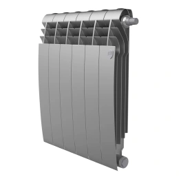 Биметаллический радиатор с нижним подключением Royal Thermo BiLiner Silver Satin 500 V 6 секций