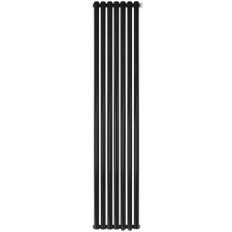 Трубчатый радиатор Stout TUBE ROUND R40 1-1750- 7 секций RT нижнее правое подключение (черный)