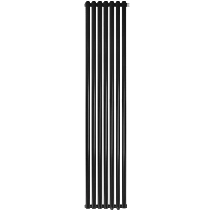 Трубчатый радиатор Stout TUBE ROUND R40 1-1750- 7 секций RT нижнее правое подключение (черный)