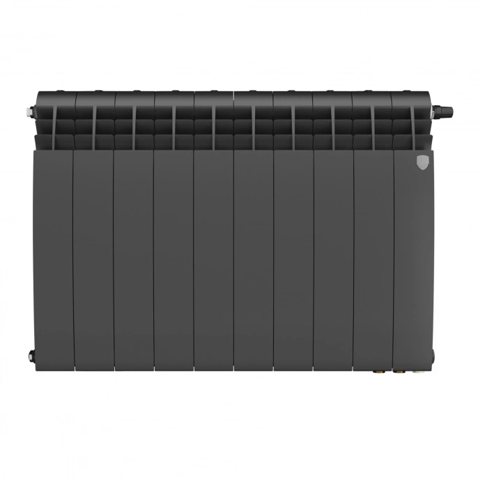 Биметаллический радиатор с нижним подключением Royal Thermo BiLiner Noir Sable 500 V 10 секций