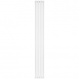 Трубчатый радиатор Stout TUBE ROUND R40 1-1750- 4 секции боковое подключение (белый)