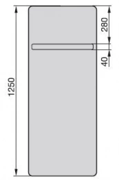Полотенцесушитель водяной Zehnder Vitalo Bar VIP-125-050 (белый)