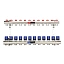 Коллекторная группа для отопления Varmega VM15812 ВР 1″, на 12 контуров 3/4″ EK, латунь