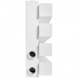 Трубчатый радиатор Stout TUBE QUADRO QV40-1750- 4 секции R нижнее правое подключение (белый муар)