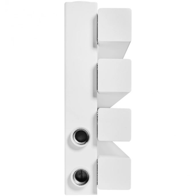 Трубчатый радиатор Stout TUBE QUADRO QV40-1750- 4 секции R нижнее правое подключение (белый муар)
