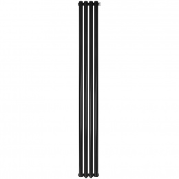 Трубчатый радиатор Stout TUBE ROUND R40 1-1750- 4 секции RT нижнее правое подключение (черный)