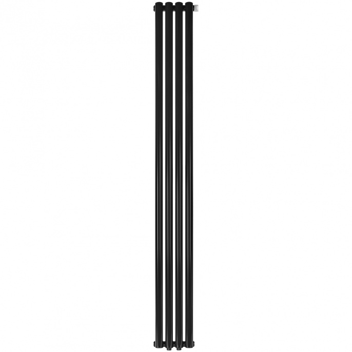 Трубчатый радиатор Stout TUBE ROUND R40 1-1750- 4 секции RT нижнее правое подключение (черный)