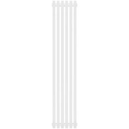 Трубчатый радиатор Stout TUBE QUADRO QV40-1750- 6 секций боковое подключение (белый муар)
