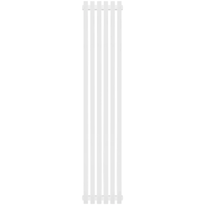 Трубчатый радиатор Stout TUBE QUADRO QV40-1750- 6 секций боковое подключение (белый муар)