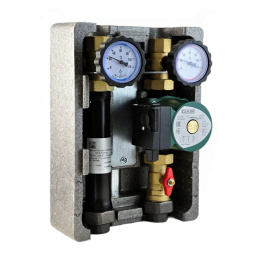 Группа быстрого монтажа BMU-D-40-25-P NED Thermo InstallHEAT с прямым контуром 1" с насосом DAB VA 65/130