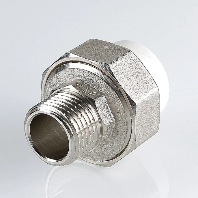 Муфта разъемная Valtec PP-R 20 мм х 1" (нар.резьба)