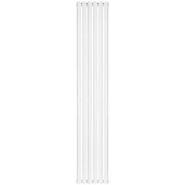 Трубчатый радиатор Stout TUBE ROUND R40 1-1750- 6 секций боковое подключение (белый)