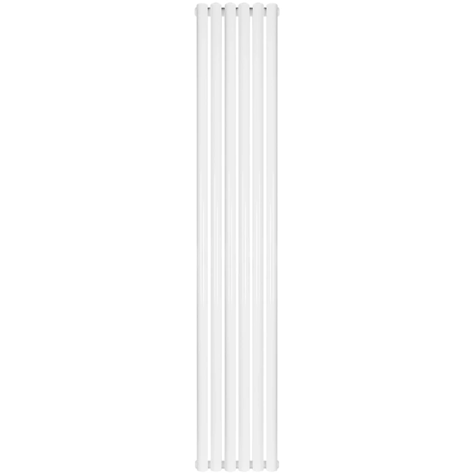 Трубчатый радиатор Stout TUBE ROUND R40 1-1750- 6 секций боковое подключение (белый)