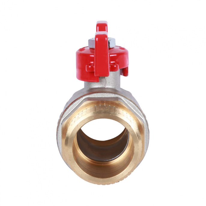 Кран шаровый Rommer 1 1/4" НР-НР, стандартный, ручка-бабочка