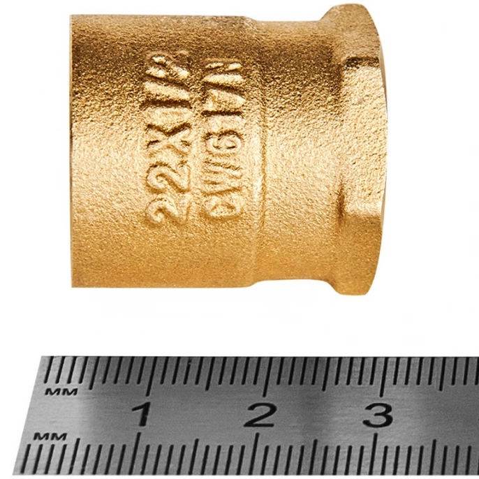 Переход Jintian ВП-ВР 22x1/2″из латуни под пайку