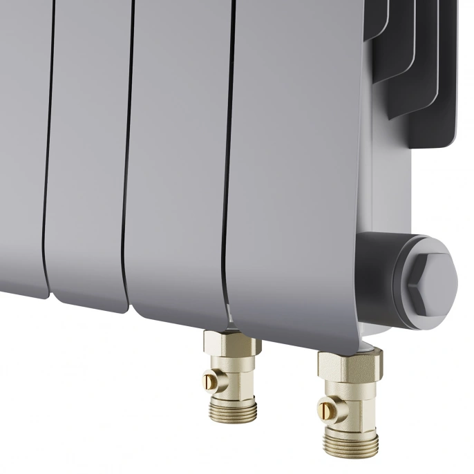 Радиатор биметаллический Royal Thermo Infinity 300 Silver Satin VR80 - 6 секций