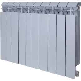 Биметаллический радиатор Global Style Plus Grigio Argento 500 10 секций (серый)