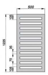 Электрический полотенцесушитель Zehnder Metropolitan Bar MEPE-120-050/ID (белый)