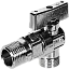 Кран шаровый Bugatti Miami / Minnesota 1/2″x1/2″ НР-НР, 883, с розеткой, ручка-флажок