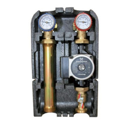 Насосная группа с прямым контуром 1 1/4" с насосом Grundfos UPSO 32-65 в теплоизоляции DN 32, 42kW [DT10°C] Stout