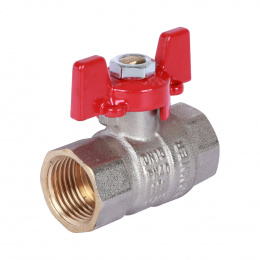 Кран шаровый Rommer 1/2″ ВР-ВР, стандартный, ручка-бабочка