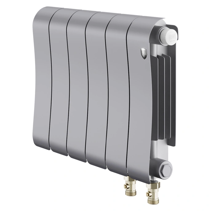 Радиатор биметаллический Royal Thermo Infinity 300 Silver Satin VR80 - 6 секций