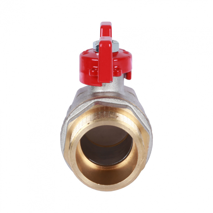 Кран шаровый Rommer 1 1/4" ВР-НР, стандартный, ручка-бабочка