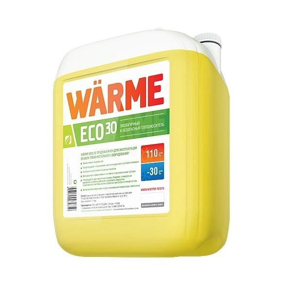 Теплоноситель для систем отопления Warme Eco 30  10 кг