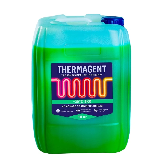 Теплоноситель для систем отопления Thermagent -30°C ЭКО 10 кг