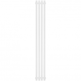 Трубчатый радиатор Stout TUBE QUADRO QV40-1750- 4 секции CU нижнее центральное подключение (белый муар)