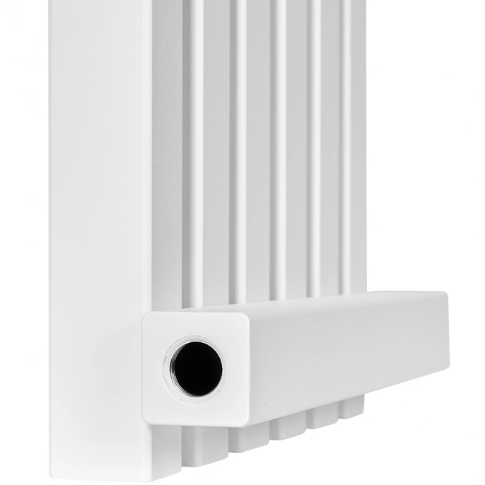 Трубчатый радиатор Stout TUBE QUADRO QV40-1750- 6 секций боковое подключение (белый муар)