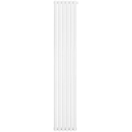 Трубчатый радиатор Stout TUBE ROUND R40 1-1750- 6 секций RT нижнее правое подключение (белый)