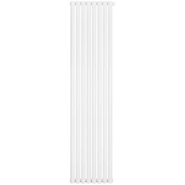 Трубчатый радиатор Stout TUBE ROUND R40 1-1750- 8 секций RT нижнее правое подключение (белый)