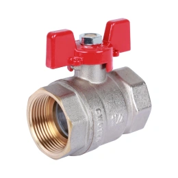 Кран шаровый Rommer 1 1/4″ ВР-ВР, стандартный, ручка-бабочка