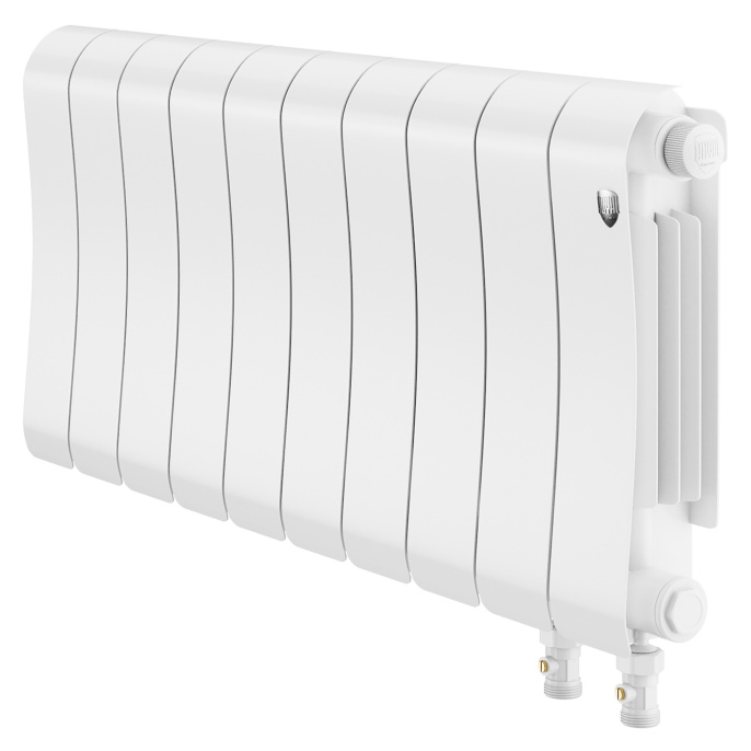 Радиатор биметаллический Royal Thermo Infinity 300 Bianco Traffico VR80 - 10 секций