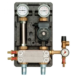 Насосная группа UK разделительный контур 1" с насосом Grundfos UPS 25-60, т/о 20 пл. Meibes