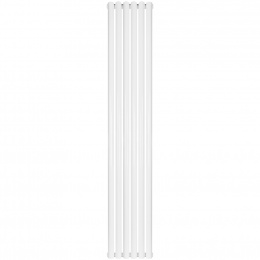 Трубчатый радиатор Stout TUBE ROUND R40 1-1750- 6 секций боковое подключение (белый)