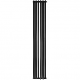 Трубчатый радиатор Stout TUBE ROUND R40 1-1750- 6 секций RT нижнее правое подключение (черный)