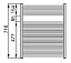 Полотенцесушитель водяной Zehnder Janda JABC-070-050 (хром)