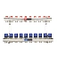 Коллекторная группа для отопления Varmega VM15810 ВР 1″, на 10 контуров 3/4″ EK, латунь