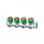 Коллектор регулирующий Varmega VM14634, 1″, на 4 выхода 3/4″ЕК, хромированный