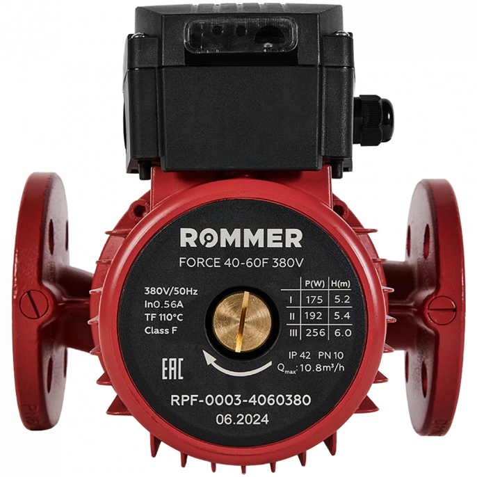 Насос циркуляционный Rommer FORCE 40-60F 380 V фланцевый