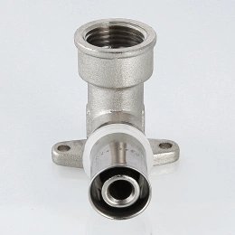 Угольник пресс Valtec 16 мм х 1/2" водорозетка удлиненная