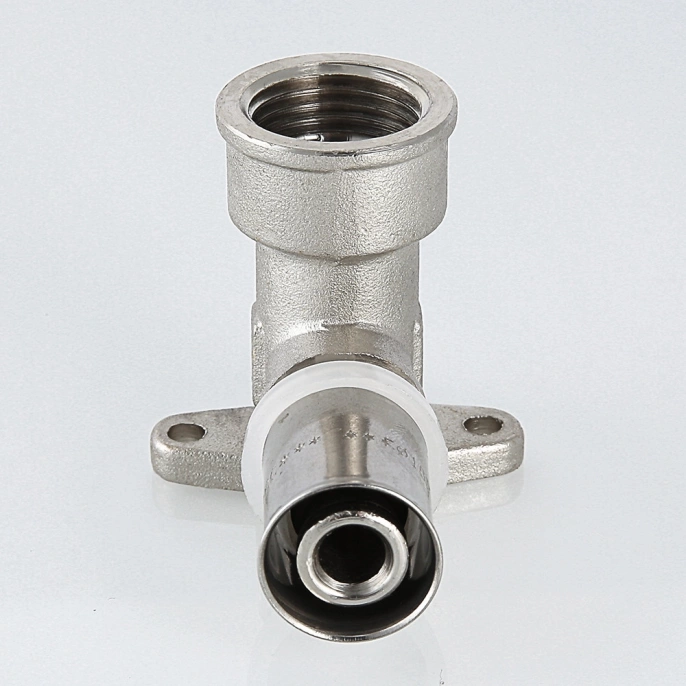 Угольник пресс Valtec 16 мм х 1/2" водорозетка удлиненная