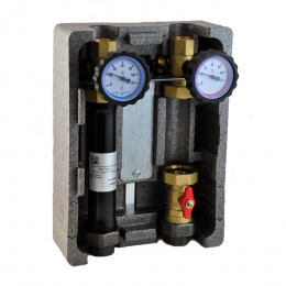 Группа быстрого монтажа BMU-D-40-25-NP NED Thermo InstallHEAT с прямым контуром 1" без насоса